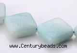 CAM71 6*16*16mm rhombic natural amazonite beads Wholesale