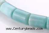 CAM76 13*15mm natural amazonite column gemstone beads Wholesale