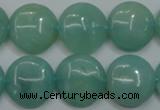 CAM917 15.5 inches 16mm flat round amazonite gemstone beads wholesale