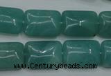 CAM934 15.5 inches 13*18mm rectangle amazonite gemstone beads wholesale