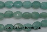 CAM950 15.5 inches 8*10mm faceted oval amazonite gemstone beads wholesale