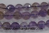 CAN10 15.5 inches 10mm faceted round natural ametrine gemstone beads