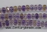 CAN15 15.5 inches 4*6mm faceted rondelle natural ametrine beads