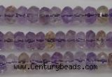 CAN158 15.5 inches 4*6mm faceted rondelle natural ametrine beads