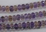 CAN16 15.5 inches 5*8mm faceted rondelle natural ametrine beads