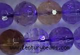 CAN226 15.5 inches 9mm faceted round ametrine beads wholesale