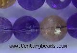 CAN227 15.5 inches 11mm faceted round ametrine beads wholesale