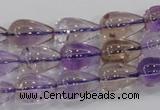 CAN26 15.5 inches 10*14mm teardrop natural ametrine gemstone beads