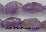 CAN30 15.5 inches 18*25mm faceted nugget natural ametrine beads