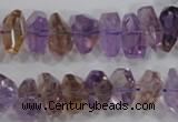 CAN31 15.5 inches 8*18mm faceted nugget natural ametrine beads