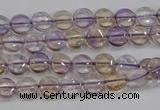 CAN40 15.5 inches 10mm flat round natural ametrine gemstone beads