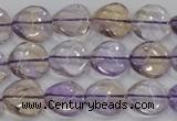 CAN52 15.5 inches 14mm twisted coin natural ametrine gemstone beads