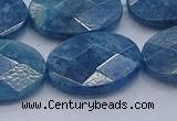 CAP394 15.5 inches 18*25mm faceted oval apatite gemstone beads