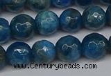 CAP522 15.5 inches 8mm faceted round apatite gemstone beads