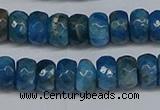 CAP529 15.5 inches 4*7mm faceted rondelle apatite gemstone beads