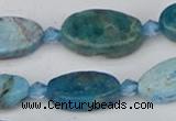 CAP552 15.5 inches 10*18mm oval apatite gemstone beads