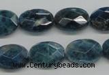 CAP68 15.5 inches 13*18mm faceted oval dyed apatite gemstone beads