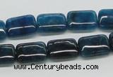 CAP69 15.5 inches 10*14mm rectangle dyed apatite gemstone beads