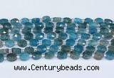 CAP700 15.5 inches 6*8mm faceted oval apatite beads