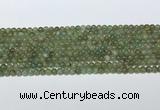 CAP708 15.5 inches 4mm round green apatite gemstone beads wholesale