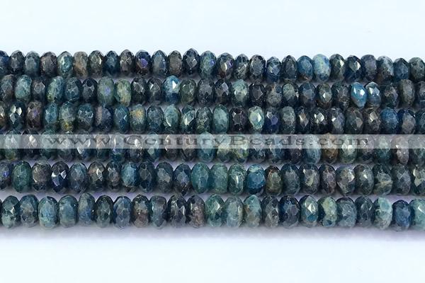 CAP746 15 inches 5*8mm faceted rondelle apatite beads