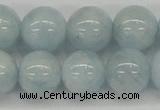 CAQ113 15.5 inches 16mm round A grade natural aquamarine beads