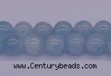 CAQ123 15.5 inches 8mm round AAA grade natural aquamarine beads