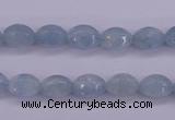 CAQ132 15.5 inches 7*10mm faceted rice natural aquamarine beads