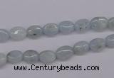 CAQ141 15.5 inches 6*8mm oval natural aquamarine beads wholesale