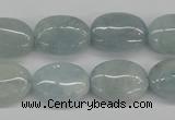 CAQ144 15.5 inches 13*18mm oval natural aquamarine beads wholesale