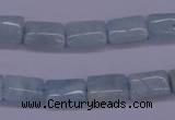 CAQ152 15.5 inches 8*12mm rectangle natural aquamarine beads