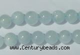 CAQ202 15.5 inches 10mm round natural aquamarine beads wholesale