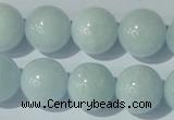 CAQ206 15.5 inches 16mm round natural aquamarine beads wholesale