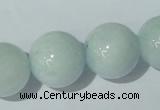 CAQ207 15.5 inches 18mm round natural aquamarine beads wholesale