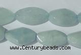 CAQ213 15.5 inches 14*22mm twisted natural aquamarine beads