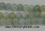 CAQ452 15.5 inches 6mm round aquamarine beads wholesale