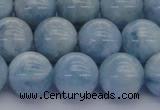 CAQ513 15.5 inches 12mm round A+ grade natural aquamarine beads