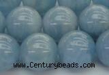 CAQ522 15.5 inches 12mm round AA grade natural aquamarine beads