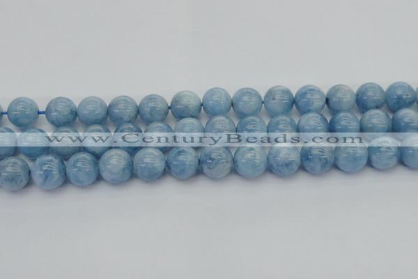 CAQ540 15.5 inches 14mm round AAA grade natural aquamarine beads