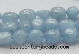 CAQ57 15.5 inches 10*12mm nugget natural aquamarine gemstone beads