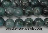 CAQ602 15.5 inches 8mm round aquamarine gemstone beads