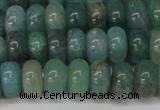 CAQ610 15.5 inches 4*6mm rondelle aquamarine gemstone beads