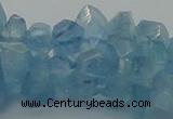 CAQ63 15.5 inches 8*10mm natural aquamarine chips beads