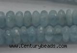 CAQ75 15.5 inches 3*7mm faceted rondelle A grade aquamarine beads