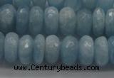 CAQ76 15.5 inches 5*9mm faceted rondelle A grade aquamarine beads