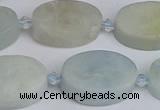 CAQ803 15.5 inches 15*20mm oval aquamarine gemstone beads