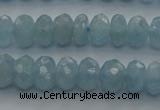 CAQ81 15.5 inches 4*7mm faceted rondelle AA grade aquamarine beads