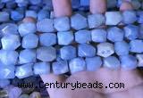 CAQ863 15.5 inches 10*12mm - 12*14mm faceted nuggets aquamarine beads