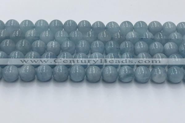 CAQ908 15.5 inches 10mm round aquamarine gemstone beads