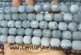 CAQ917 15.5 inches 10*12mm tube aquamarine gemstone beads